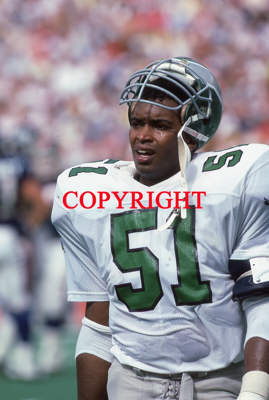 REGGIE WILKES – PHILADELPHIA EAGLES – Vintage 35mm Football Slide 4.2a
