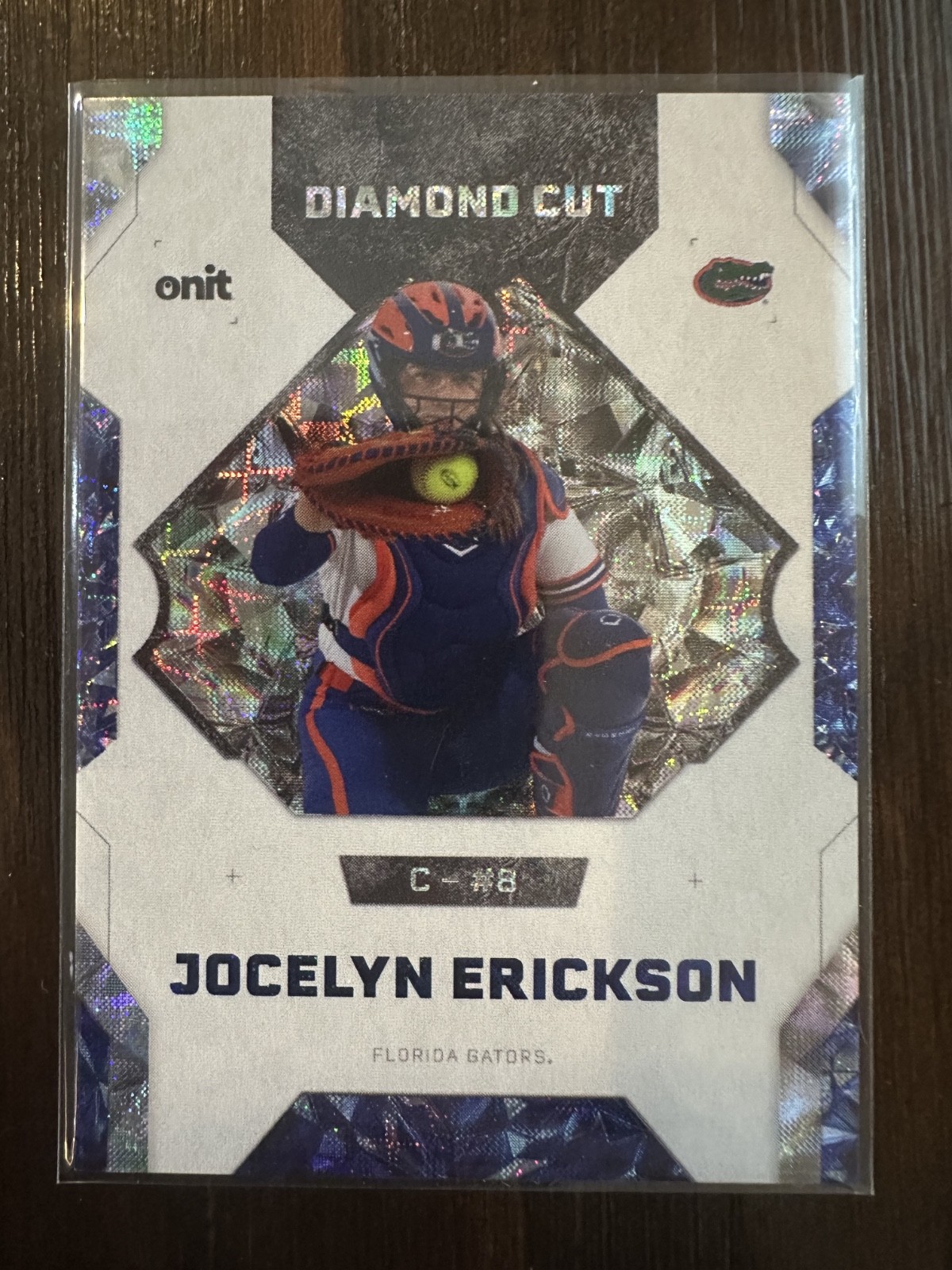 Jocelyn Erickson 2026 ONIT Florida Gators Softball DIAMOND CUT card