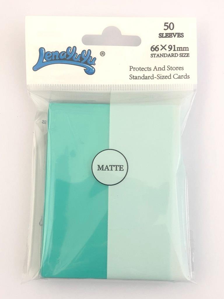 100 Matte Turquoise color Lenayuyu CCG MTG Pokemon Gaming Card Sleeves 66x91mm