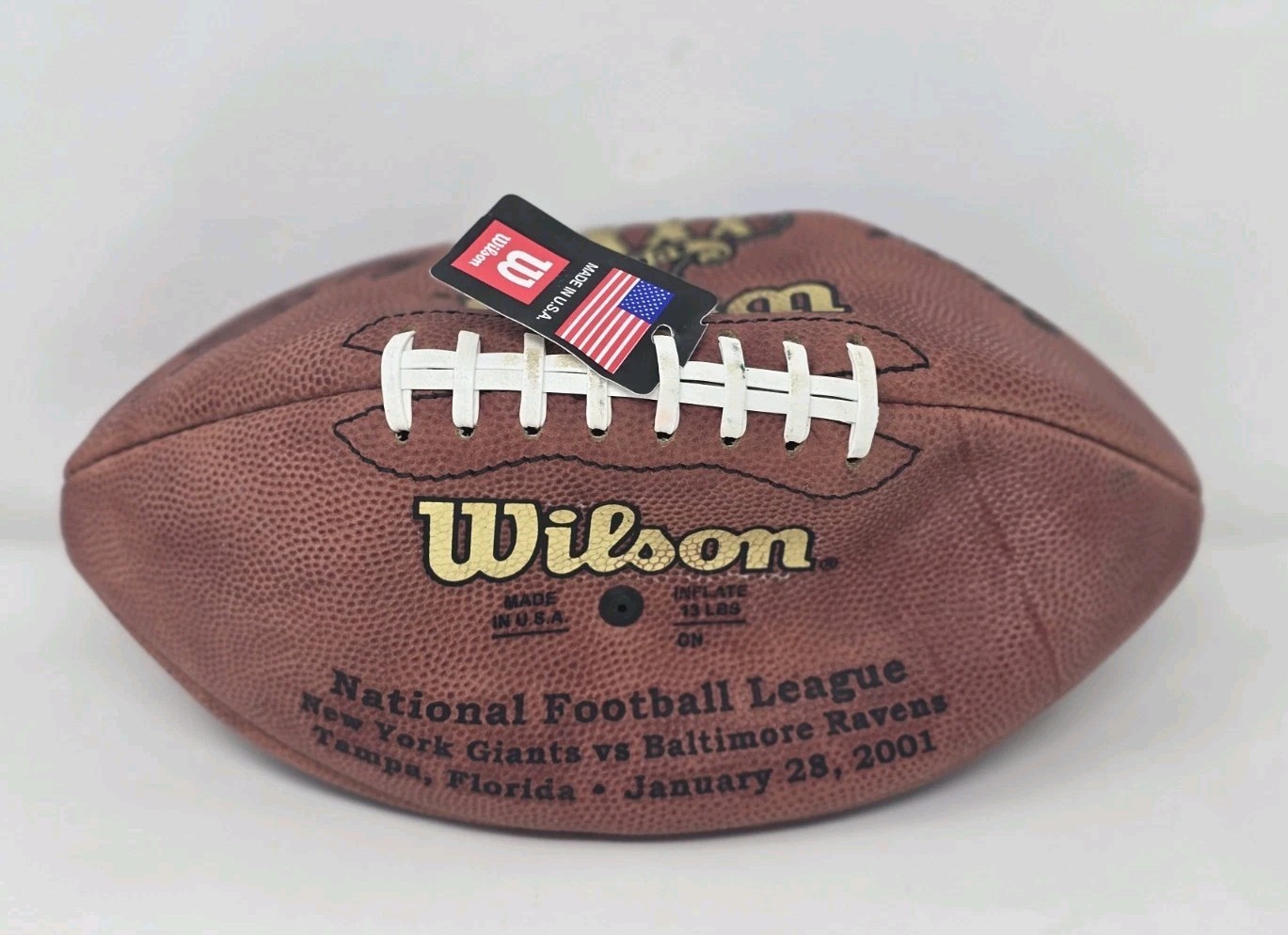 Super Bowl XXXV Official Wilson Game Football – Authentic NFL Collectible Read*