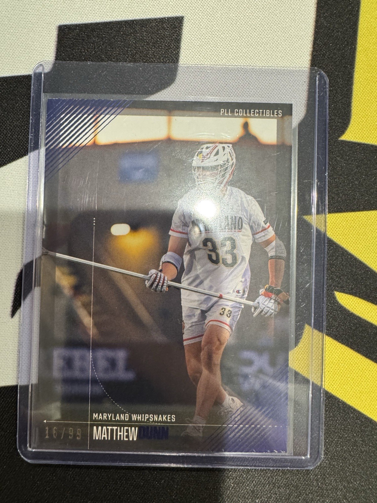 Mathew Dunn 16/99 Blue Foil Fieldside 2026 Premier Lacrosse League