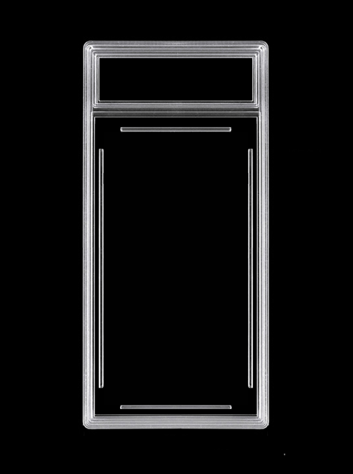 Empty Graded Card Slab for Tall Boy Sports Cards – Clear Border – for Grading