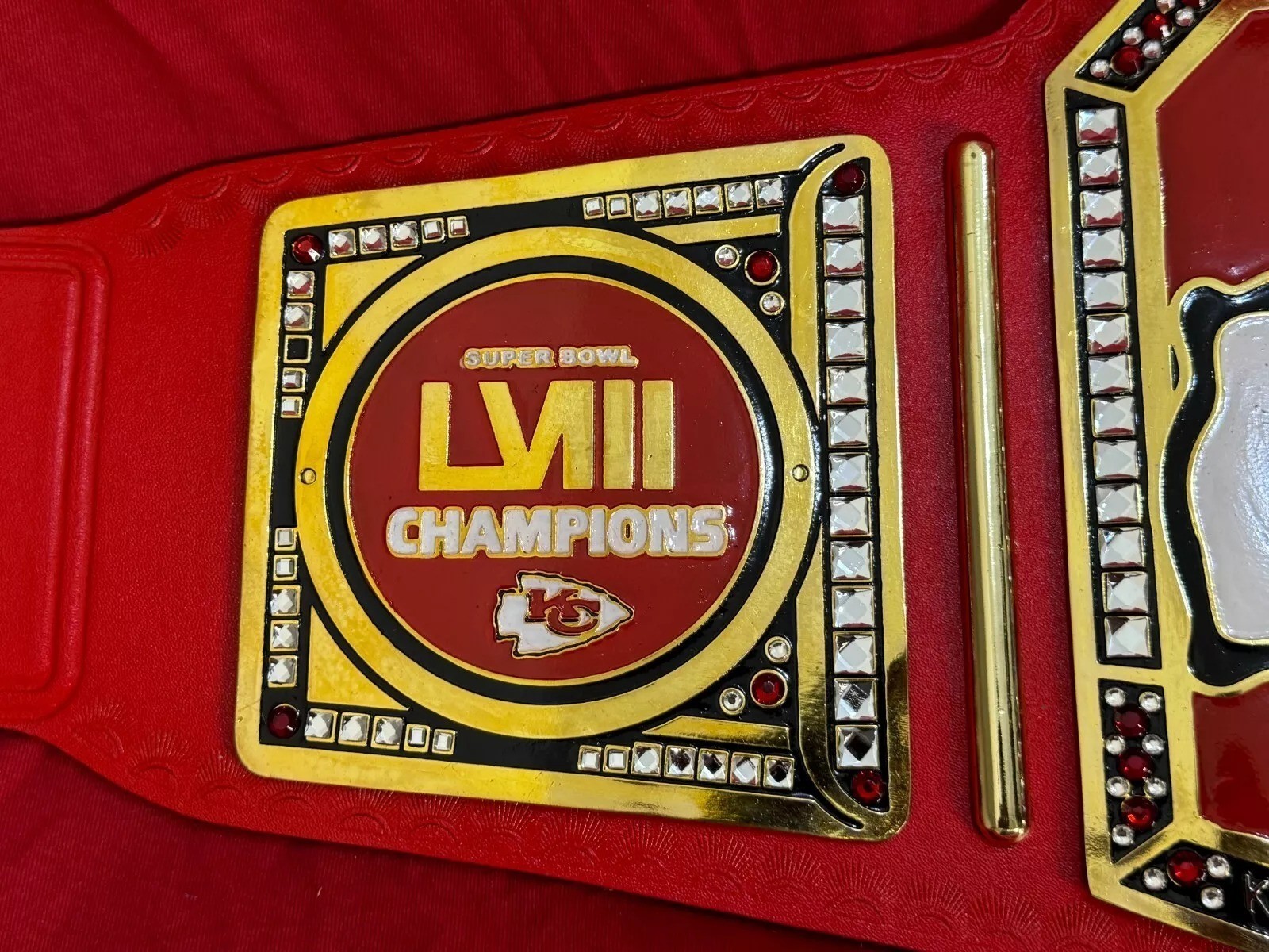 Custom Kansas city team World Championship Belt Adult Size 2MM Brass
