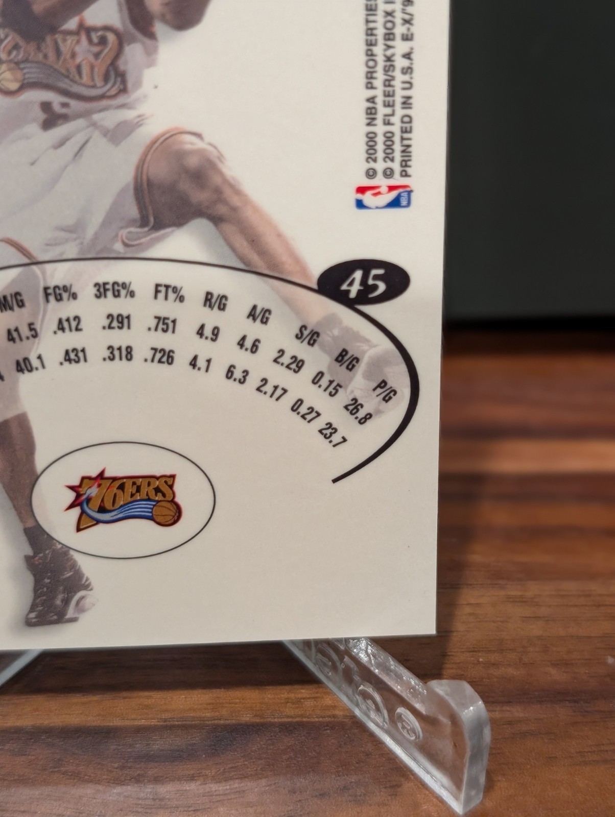 1999-00 Skybox E-X – Allen Iverson #45