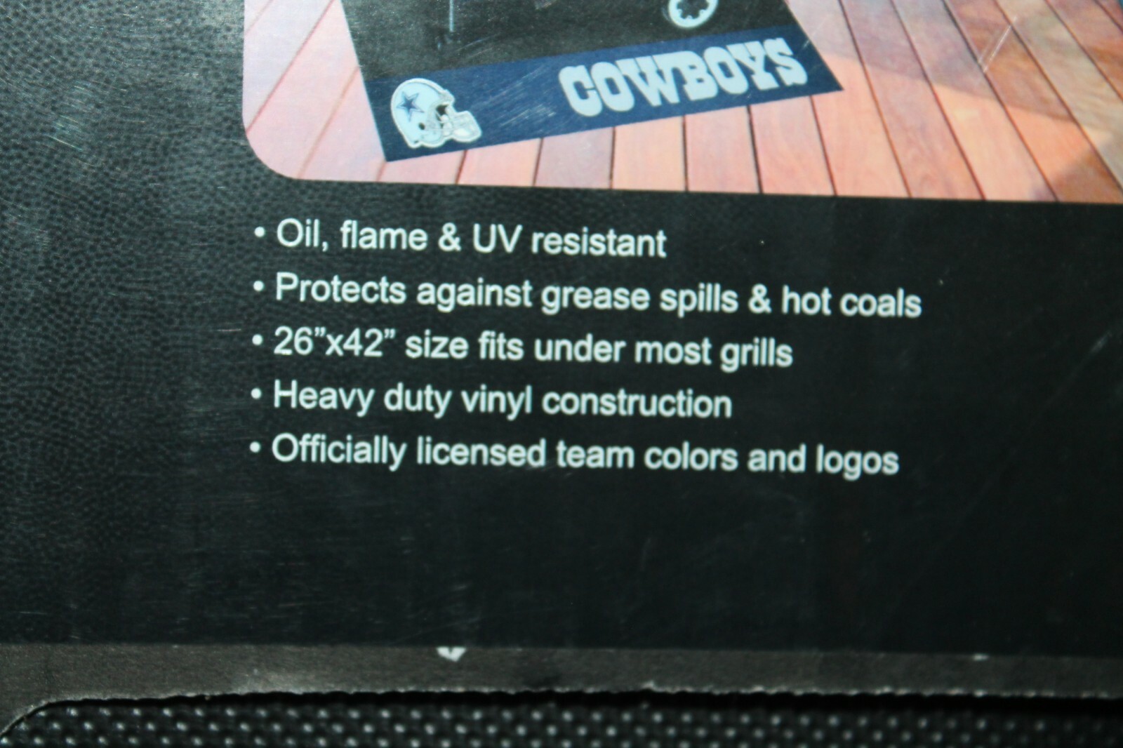 Seattle Seahawks Official NFL Football Grill / BBQ Mat, Black with Team Logo