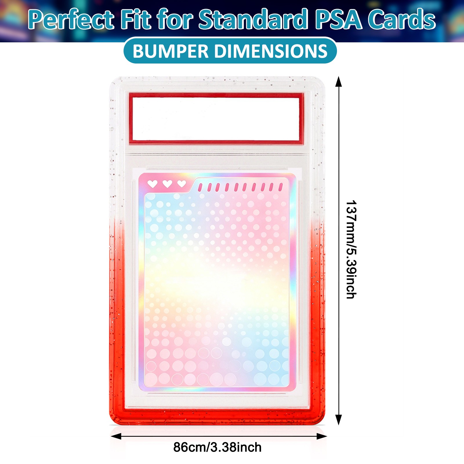 3-60Pcs Gradient Protect Frame For PSA Graded Card Slab Bumper Guard Protector