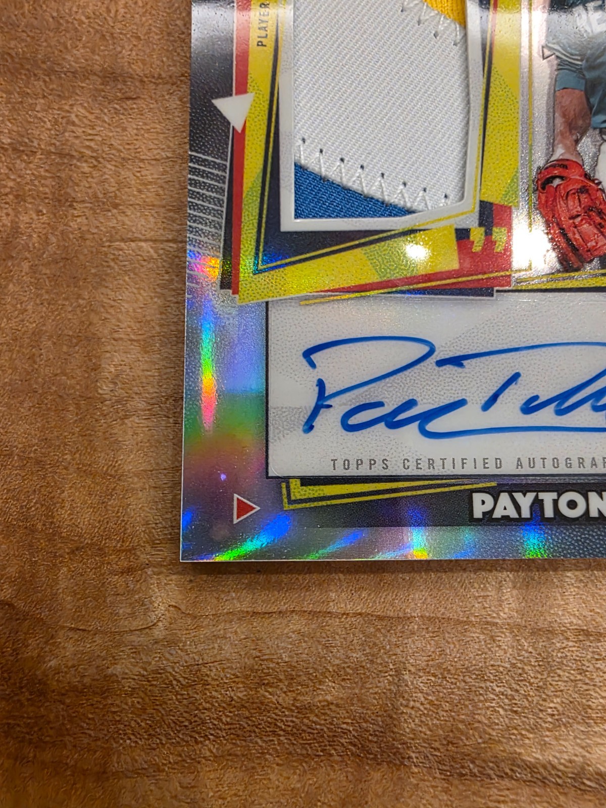 2026 Topps Finest Payton Tolle Rookie 3 Color Worn Patch Auto