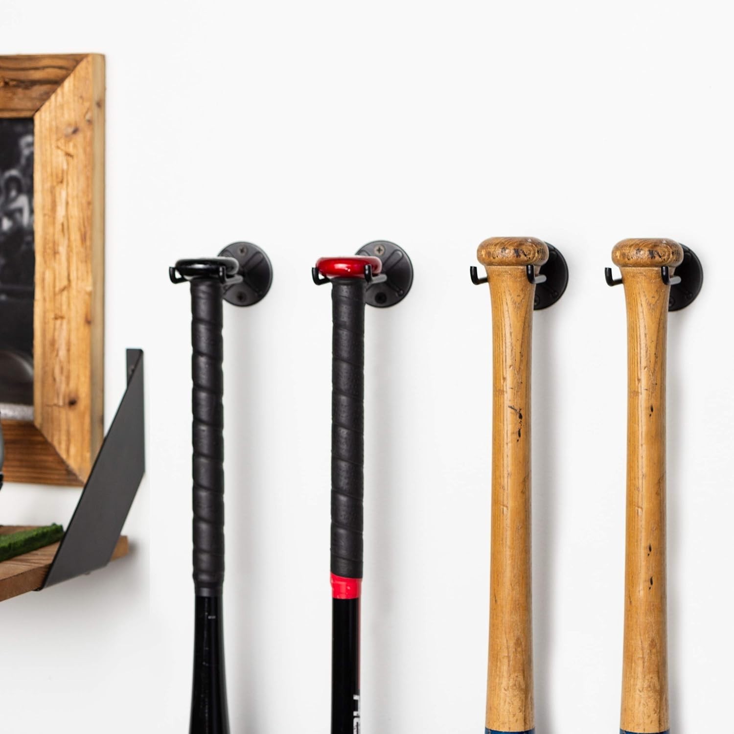 Set of 2 Baseball Bat Display Racks