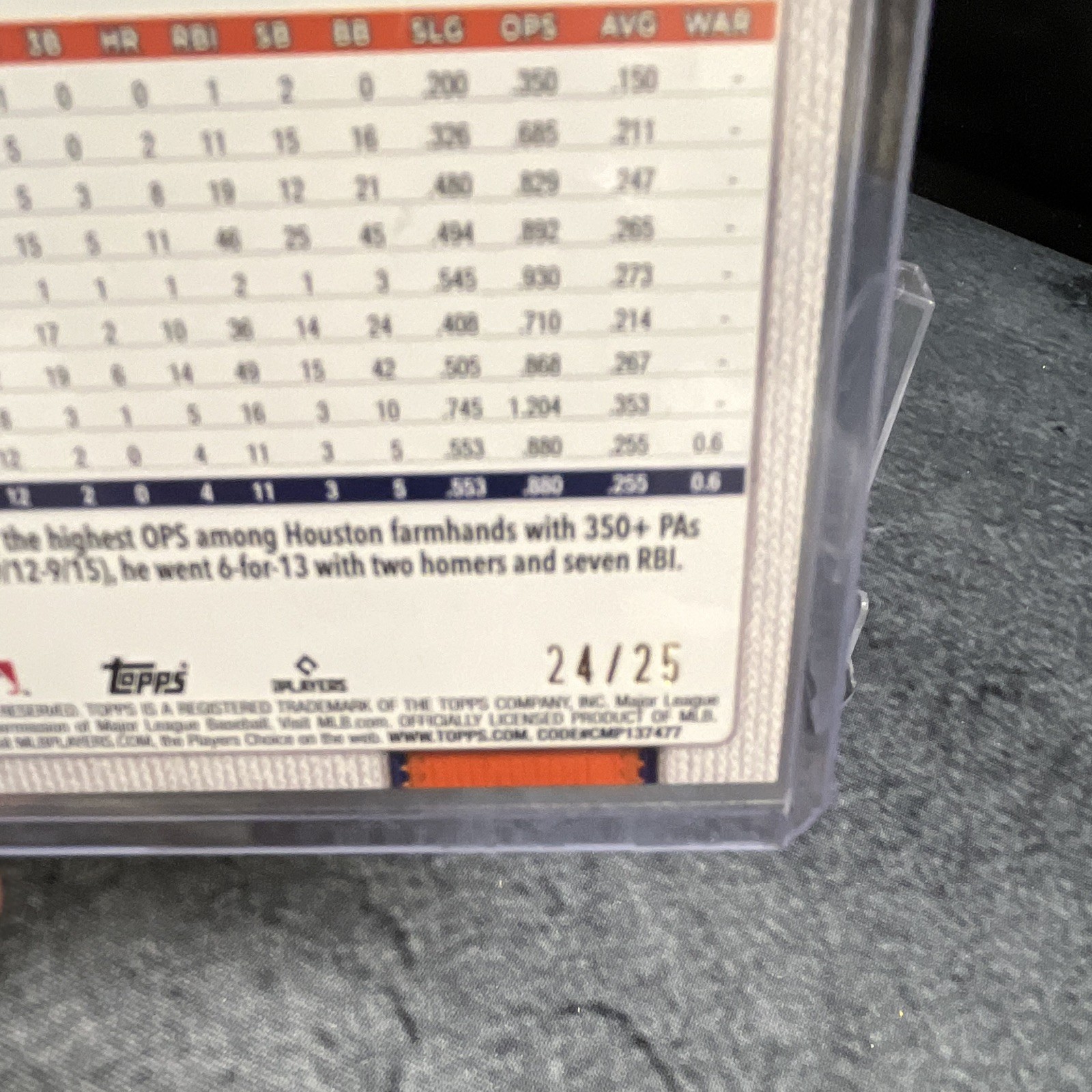 2026 Topps Series 2 Zach Cole RC Orange Glitter 24/25 601 ASTROS