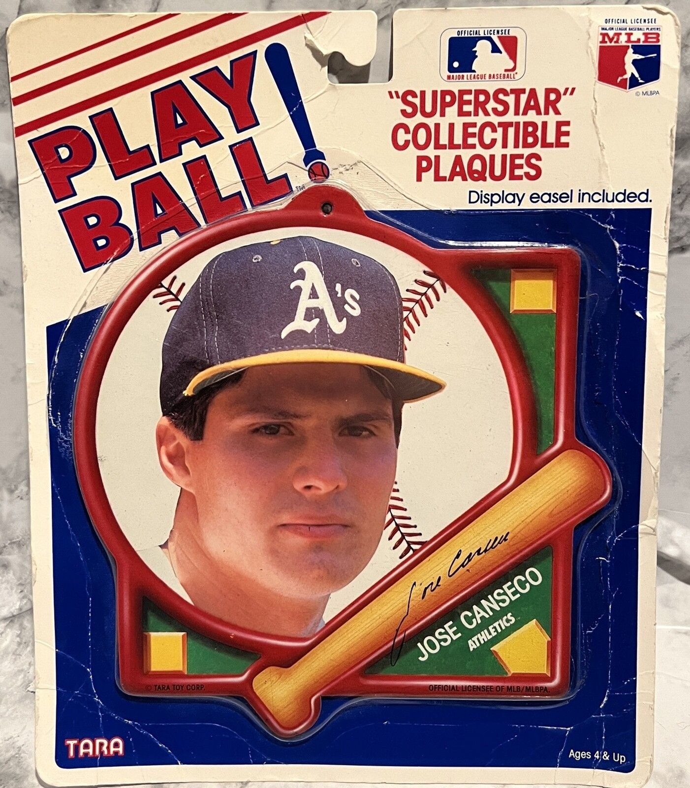 MLB – Jose Canseco Plaque – Display Easel Included – Play Ball – 029116445000