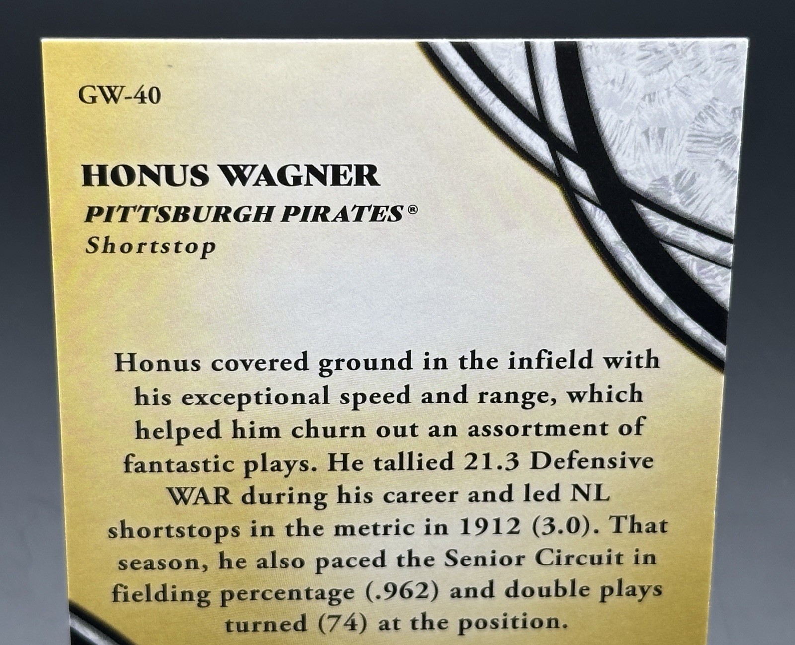 2026 Topps Series 2 – Glove Work #GW-40 Honus Wagner – Pittsburgh Pirates