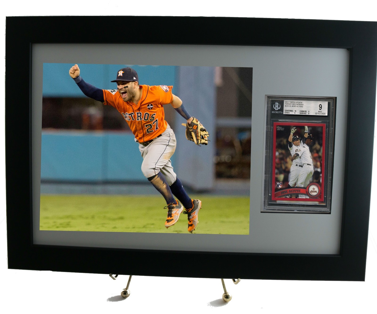 Sports Card Frame for YOUR BGS Graded Card & 8×10 Horizontal Photo Opening