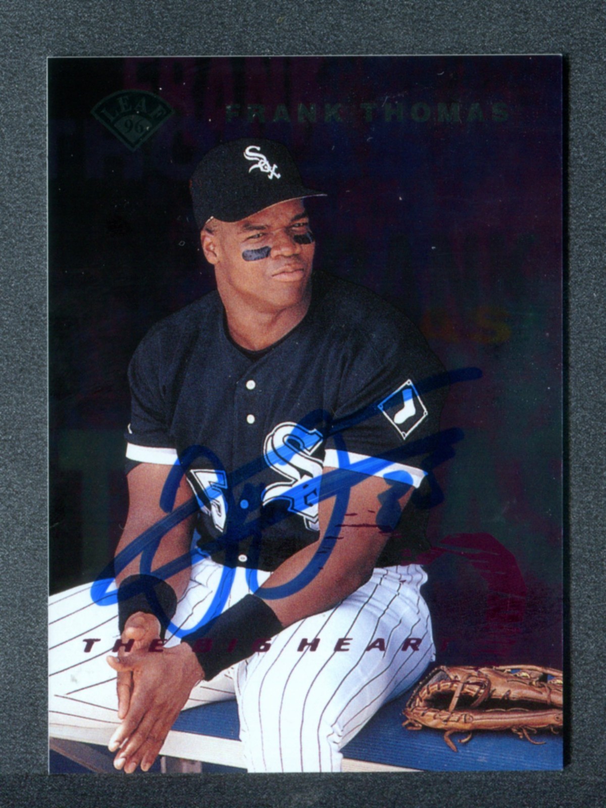 1996 Leaf Big Heart Foundation Set of 4 Autographed Signed x1 Frank Thomas /3500
