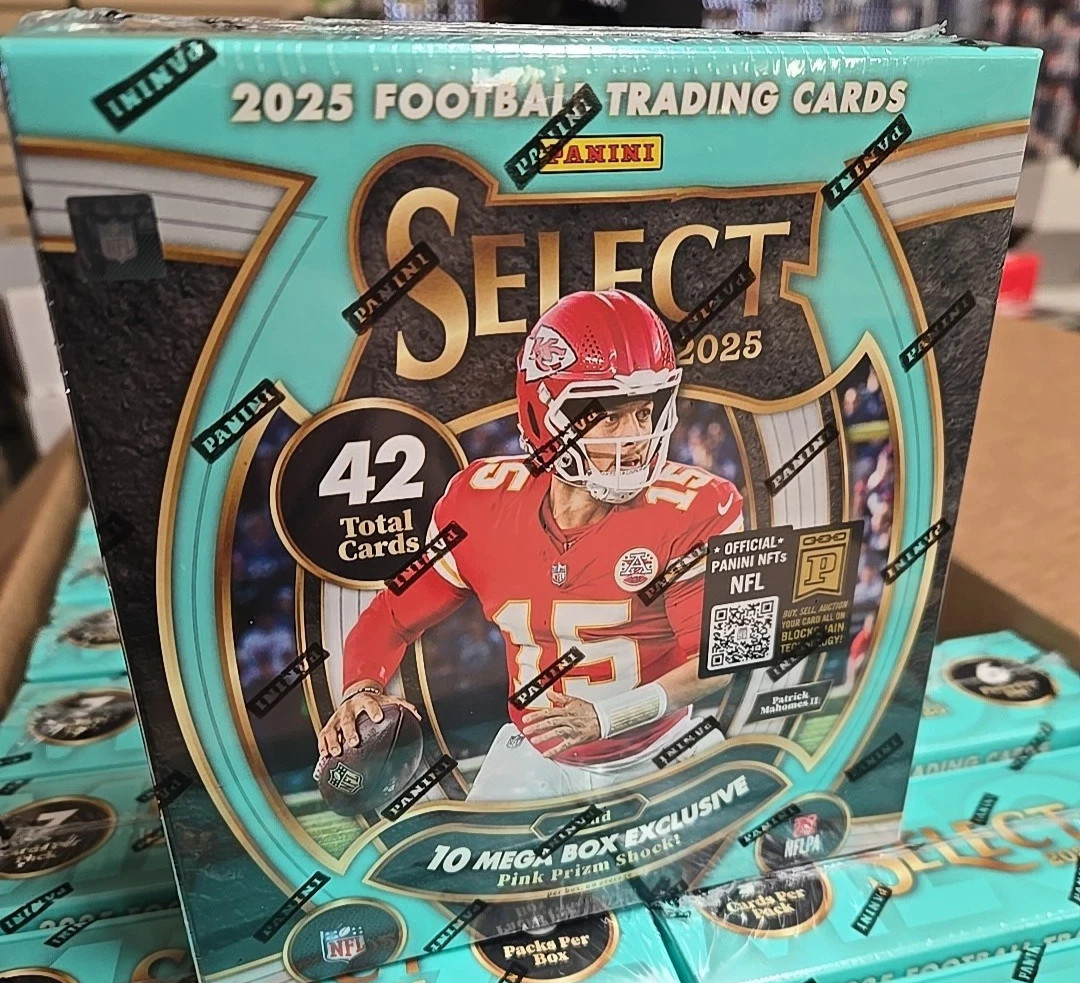 2025 Panini Select Football Mega Box Factory Sealed Pink Prizm Shock