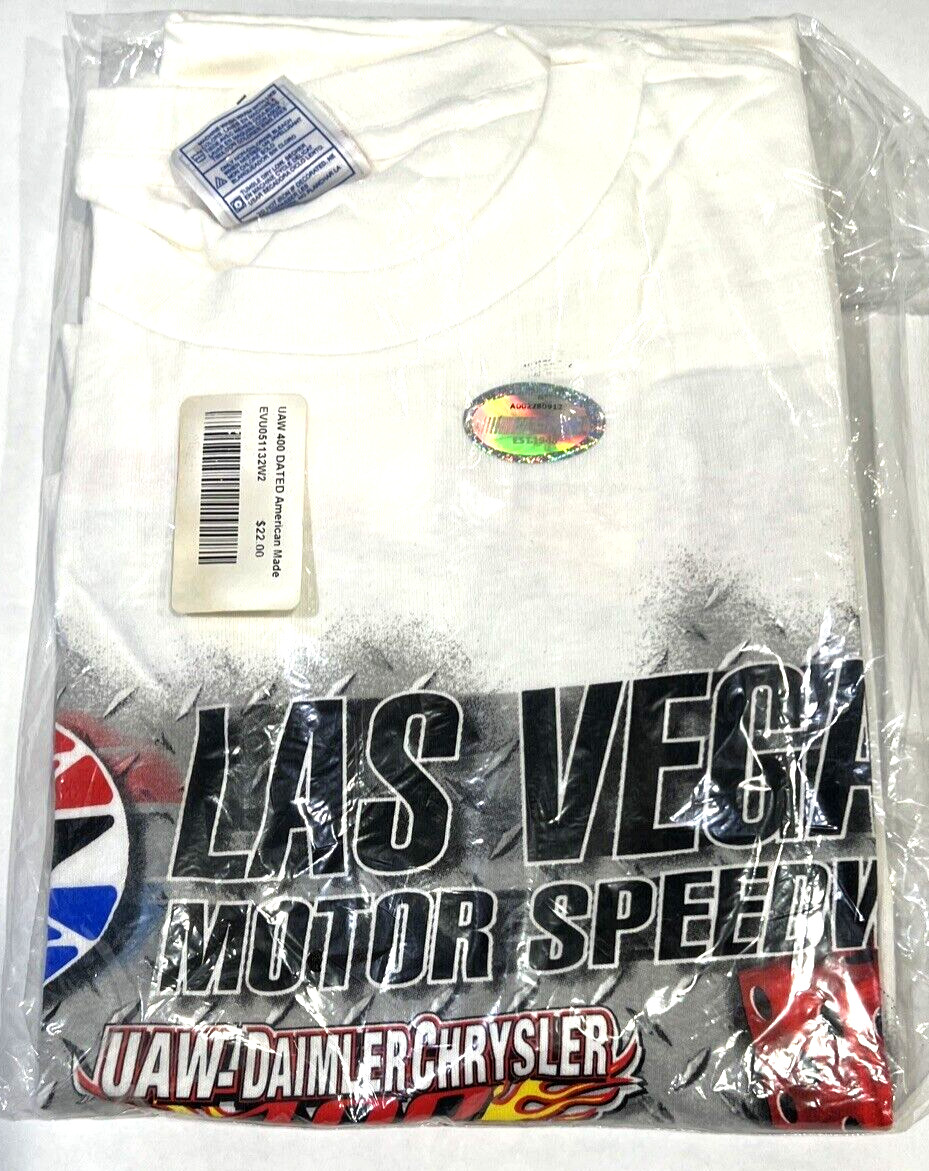 Vintage NASCAR Racing Shirts Las Vegas (Old Venders Stock) (4-Pack) (Size Large)