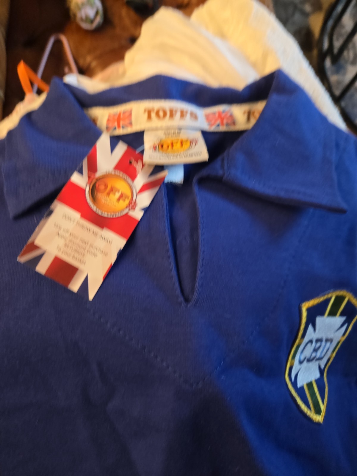 Toffs 1950’s Brazil Jersey Sz M Garincha Number 7 Jersey