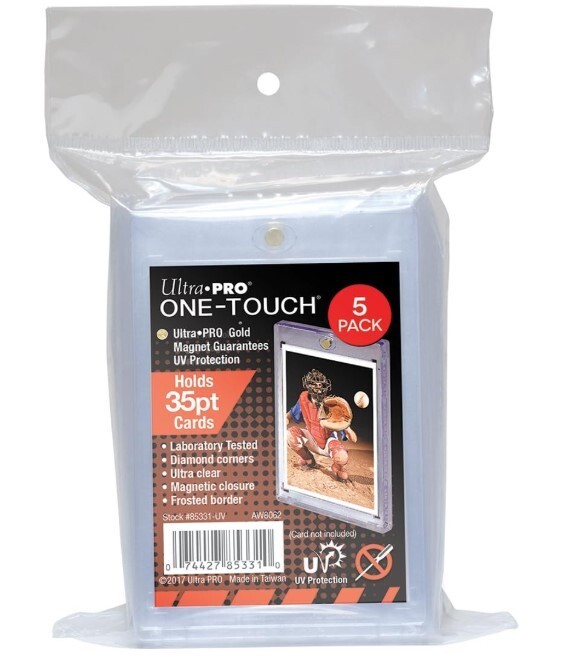 NEW Ultra Pro One-Touch FROSTED Border Magnetic 35pt Card Holder sports tcg mtg