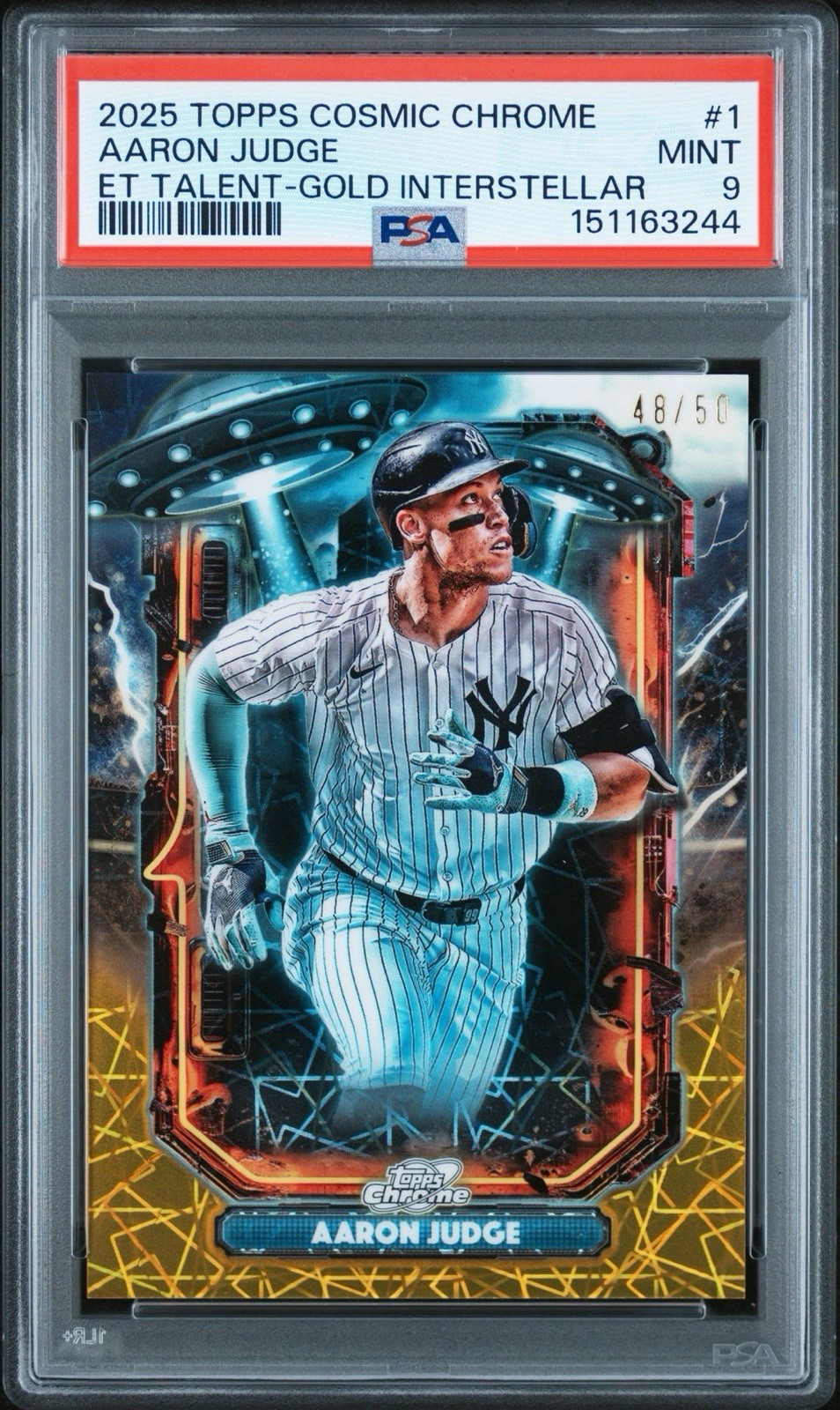2025 Topps Cosmic Chrome Aaron Judge /50 Extraterrestrial Talent #ET-1 PSA 9 🔥