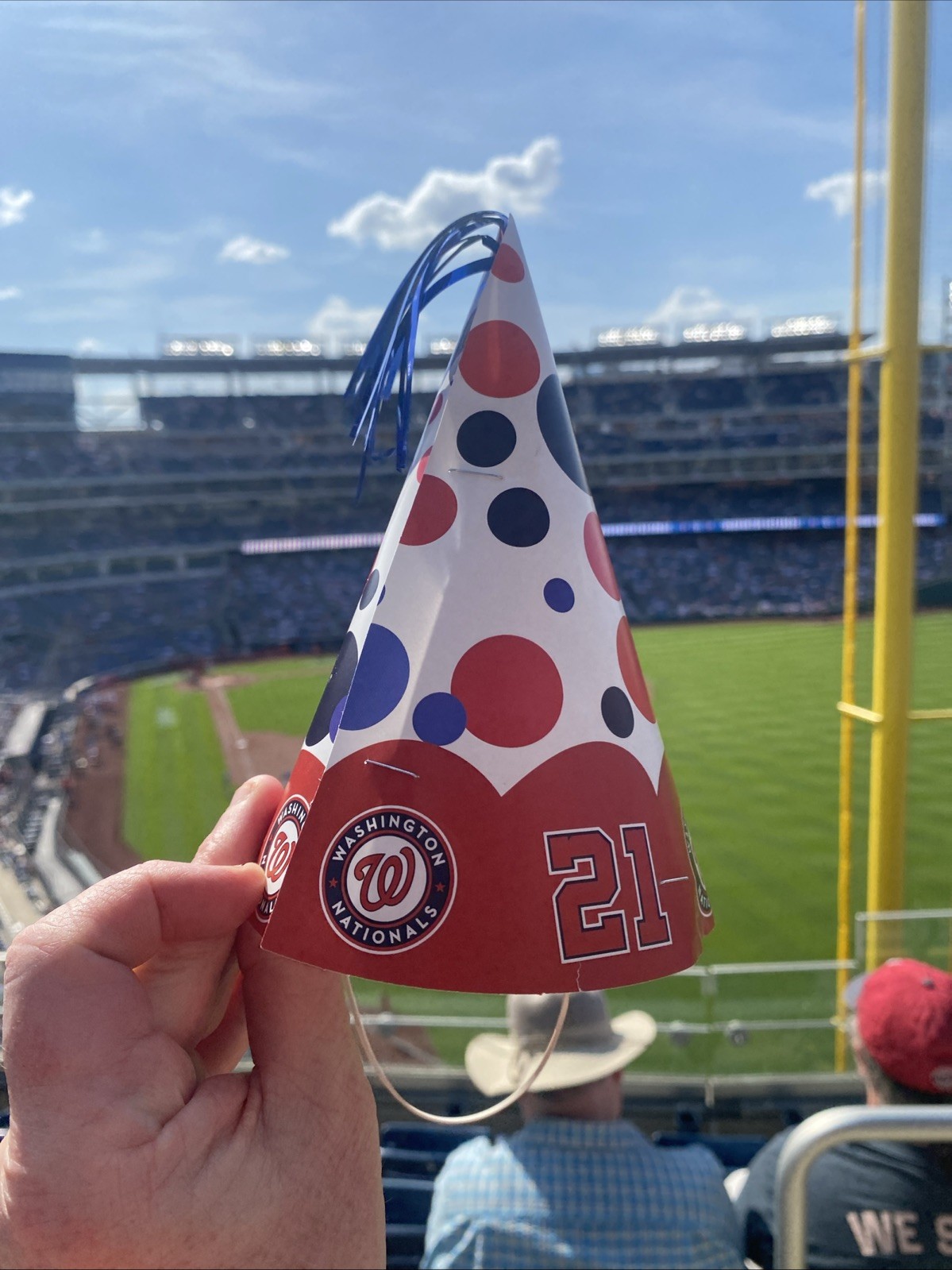NEW Washington Nationals 21st Birthday Party Hat 4/4/2005 New