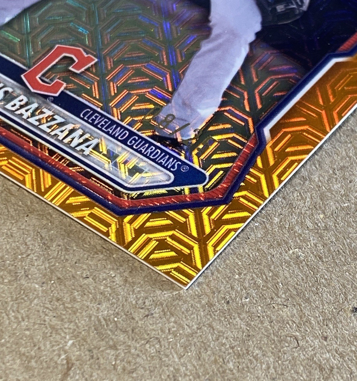 Travis Bazzana 2026 Bowman Chrome Prospect Orange Mojo Refractor /25 Guardians
