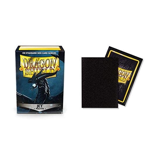 10 Packs Dragon Shield Matte Jet Standard Size 100 ct Card Sleeves Display C…