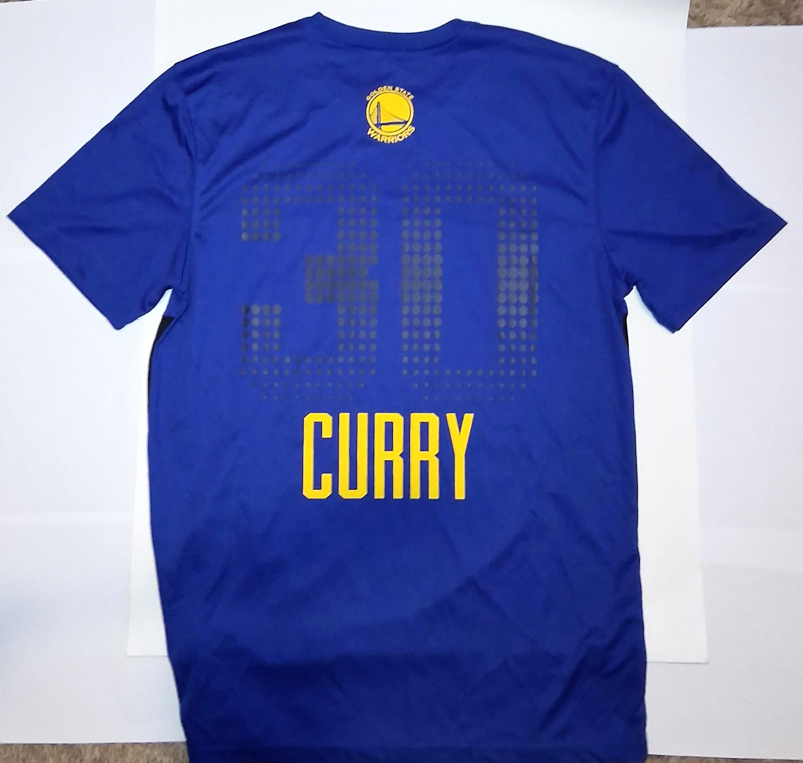 Golden State Warriors NBA Stephen Curry #30 T-Shirt Blue NEW Adult Size MEDIUM