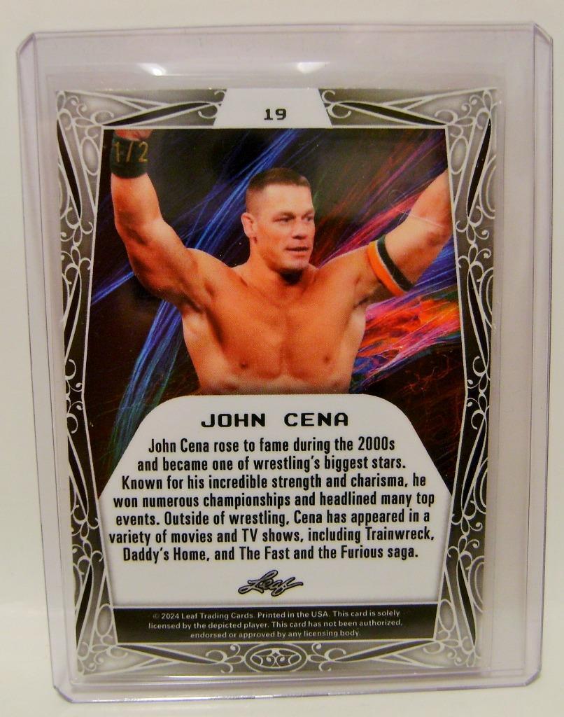 JOHN CENA #1 /2 LEAF METAL LEGENDS OF WRESTLING 2024