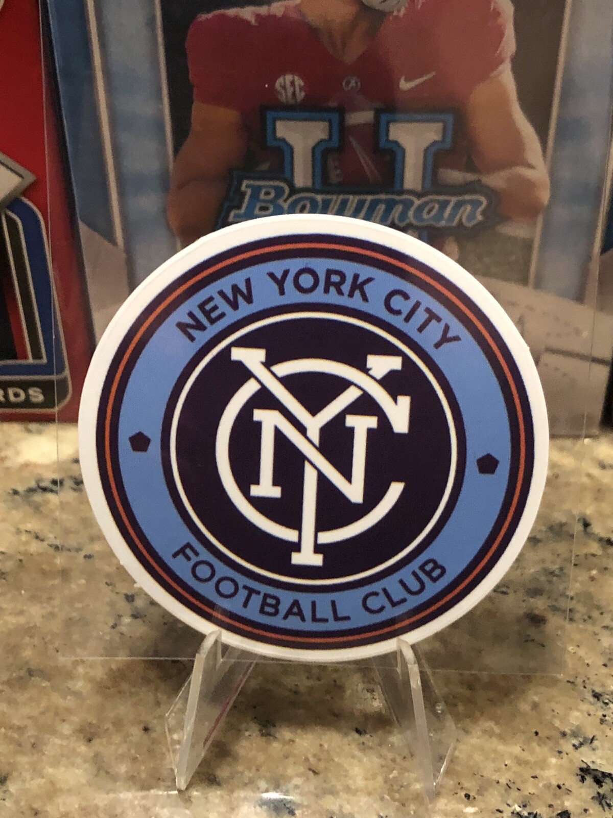 New York City FC Soccer Team Logo 2.5in Decal Sticker Futbol NY NYCFC