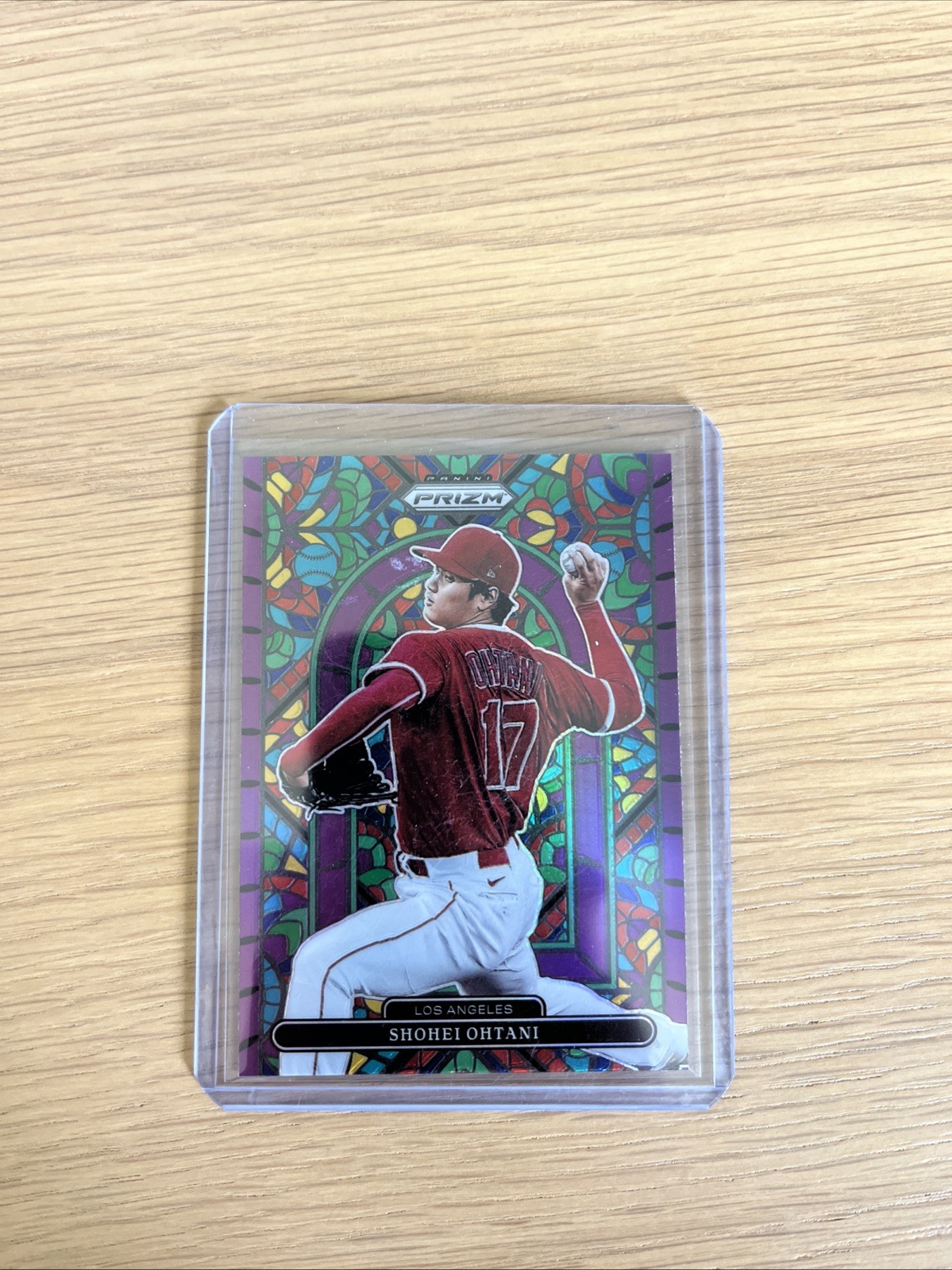 2022 Panini Prizm – Stained Glass Shohei Ohtani #SG-3 Purple Prizm
