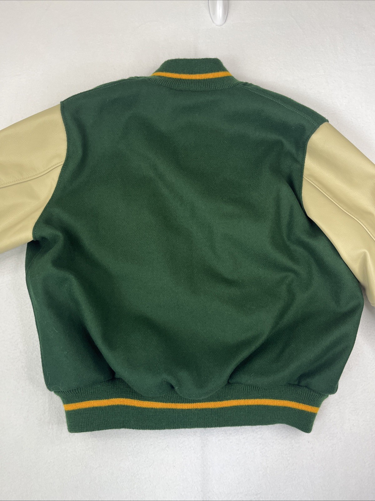 1950’s Green Bay Packers Ebbets Field Flannel Jackets Size Small Wool Leather