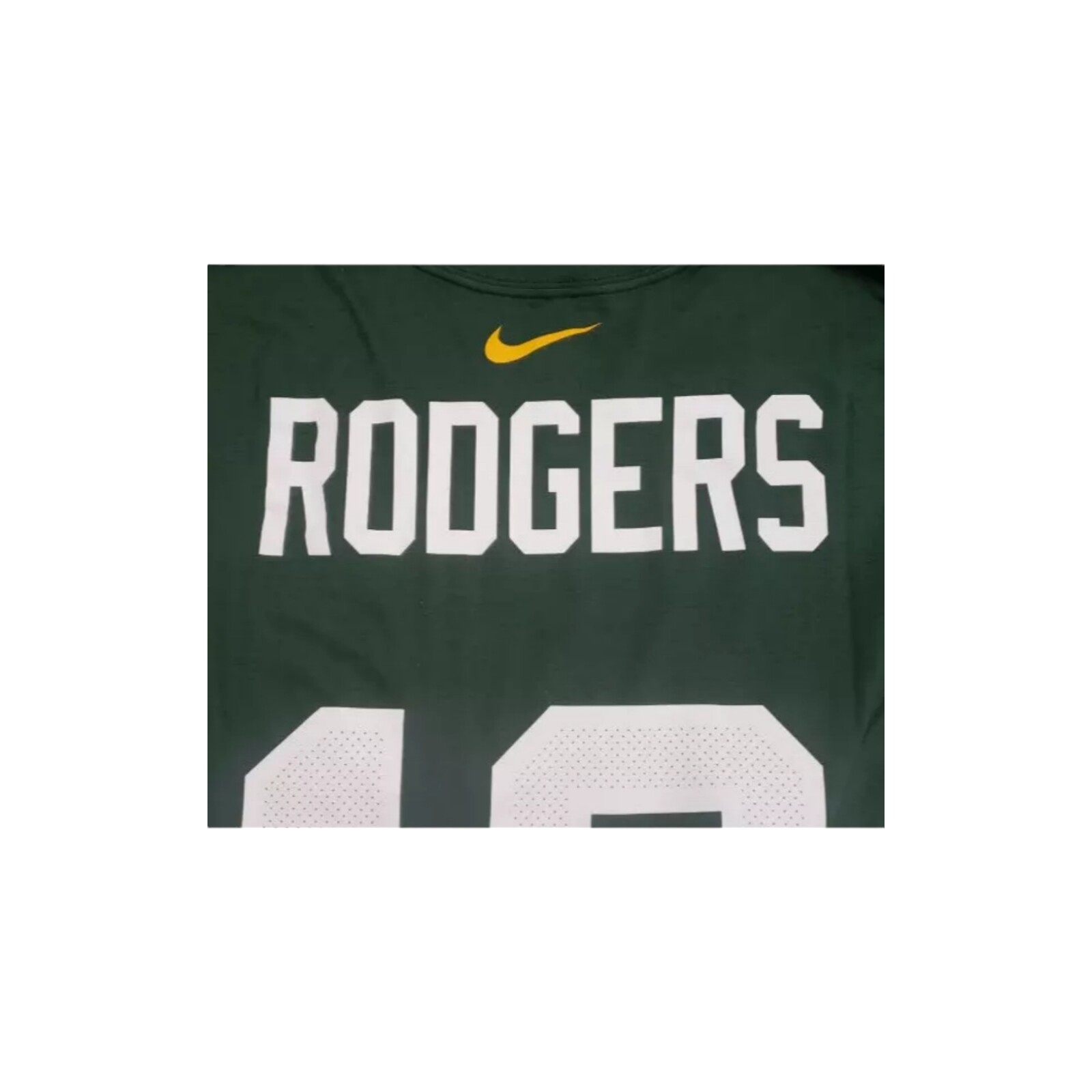 Green Bay Packers NFL Nike Tee Rodgers #12 T-Shirt Green / White Size XL, XXL