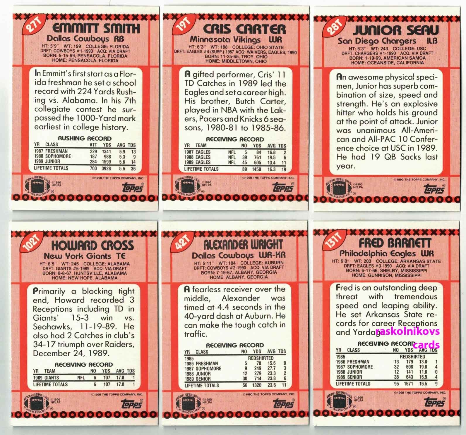 1990 Topps TRADED Football #1T-#132T Your Choice $2 or 2 Card Minimum YOU PICK!