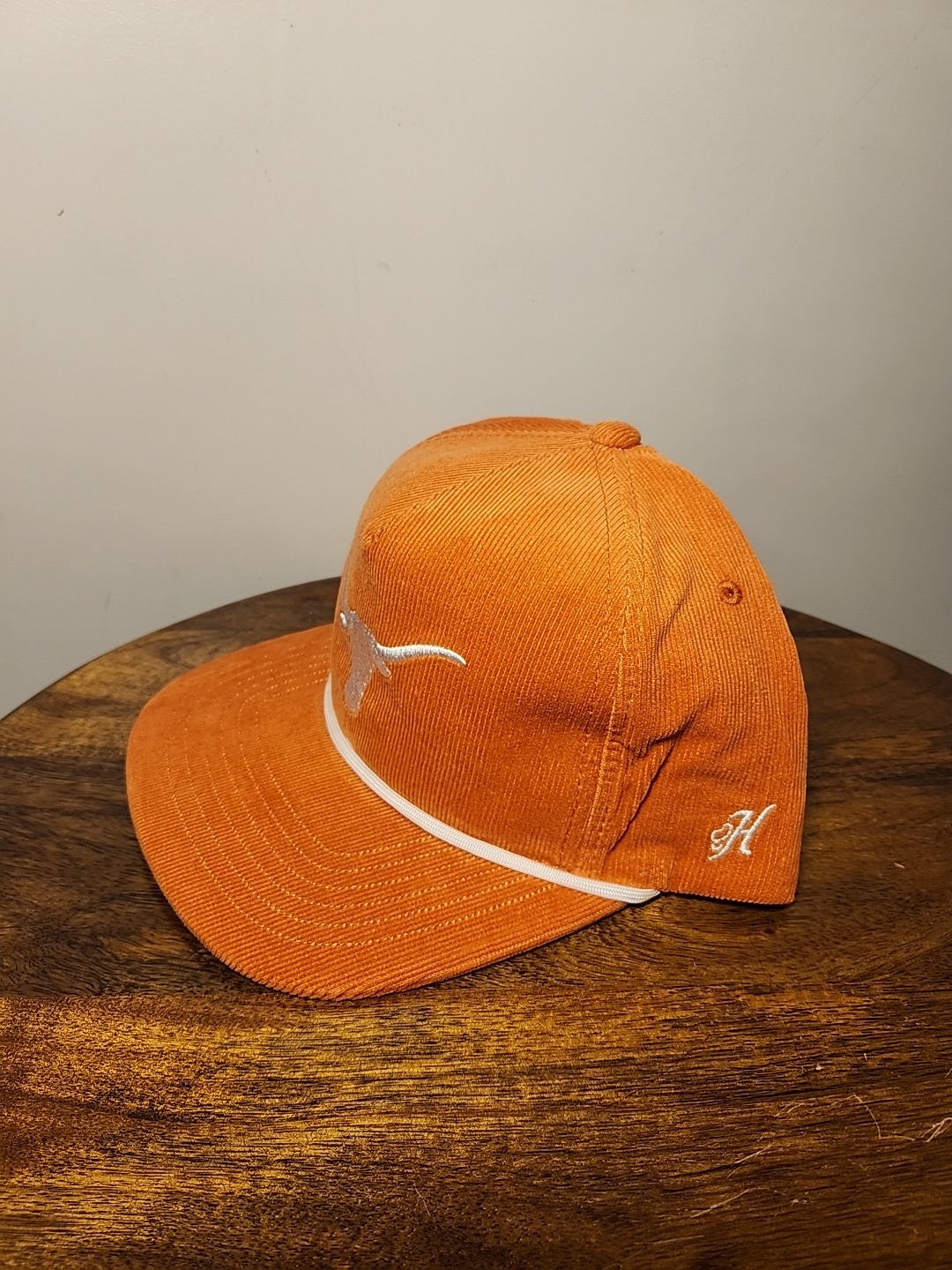Hooey Texas Longhorns Orange Corduroy Adjustable Snapback Hat
