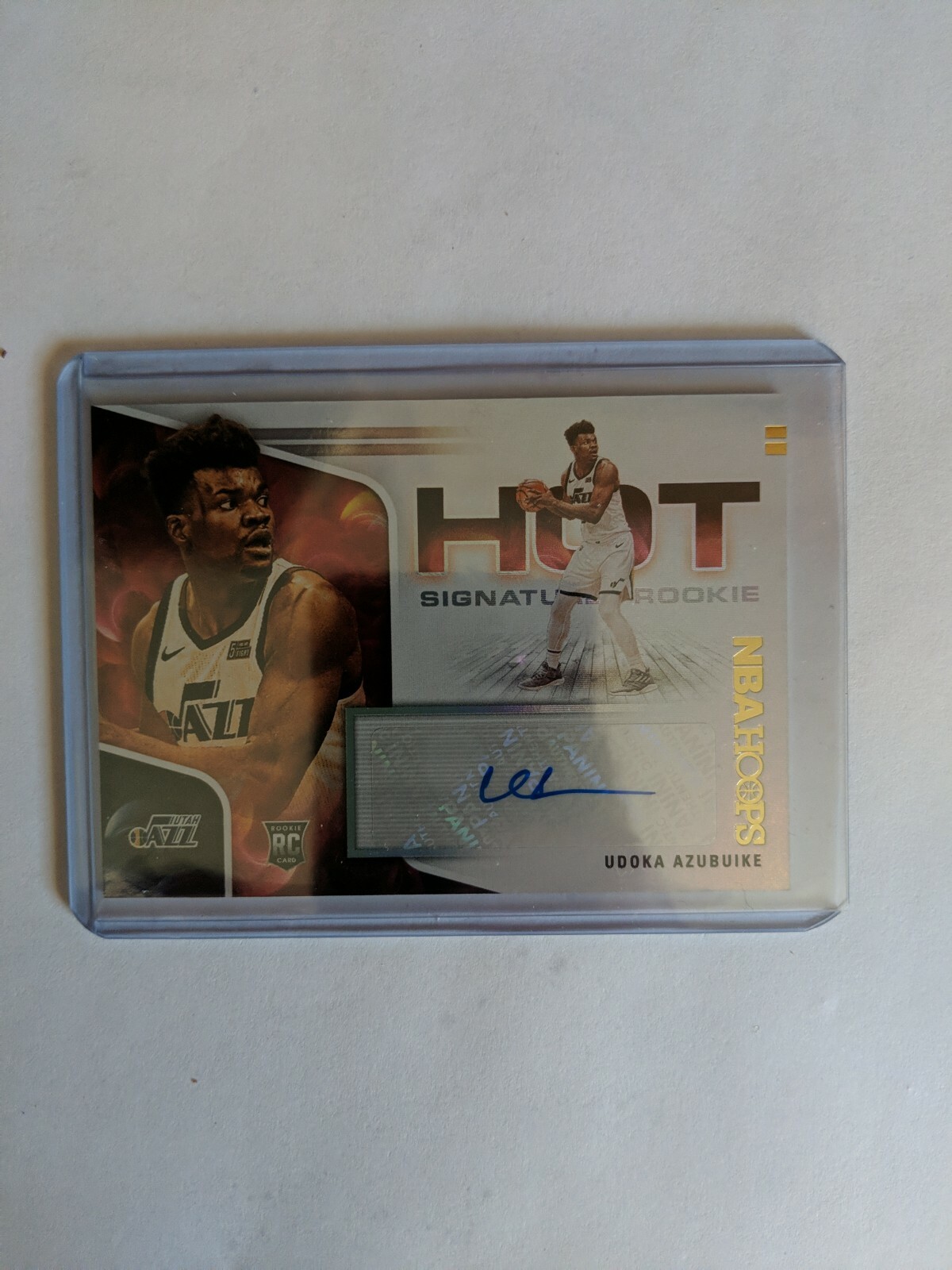 2020-21 Panini Hoops Udoka Azubuike Hot Signatures Rookie Auto HR-UDO Jazz
