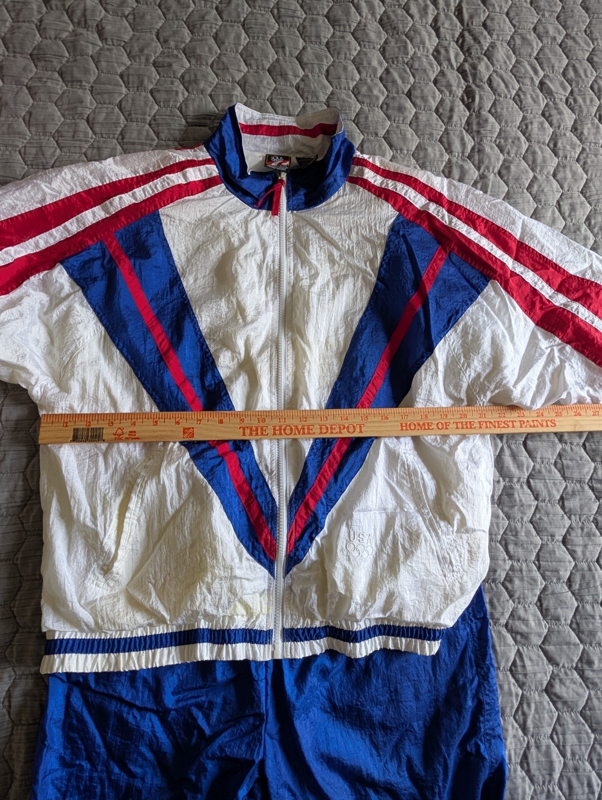 Vintage JC Penny Exclusive USA Olympics Wind Pant/ Wind Jacket Set: See Details