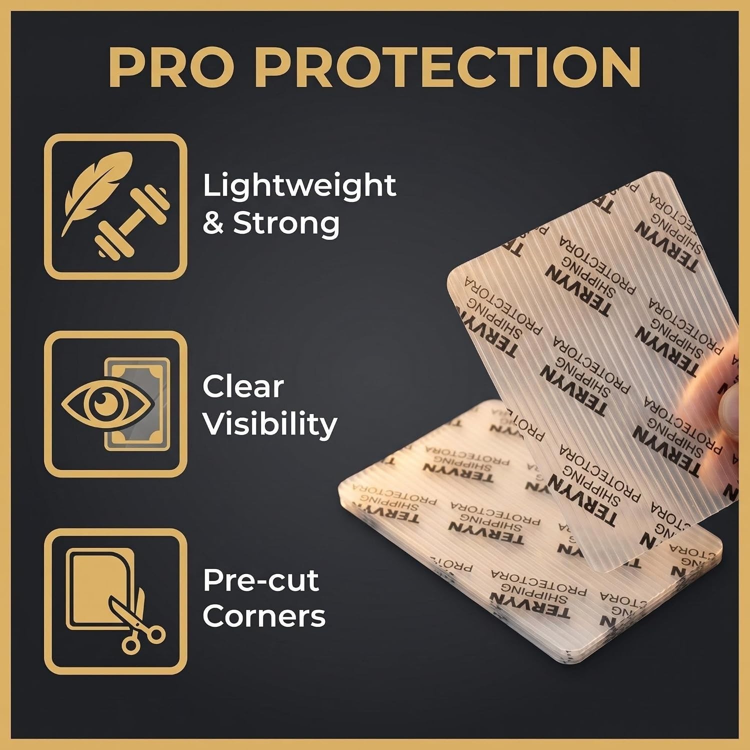 Shipping Protectors 110-Pack Trading Card Protector Shipping – 3.5 X 4.5 Inch