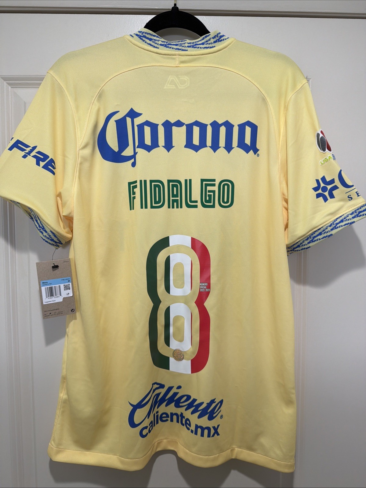 Fidalgo #8 Mens MEDIUM Nike Club America Home Patrio Jersey