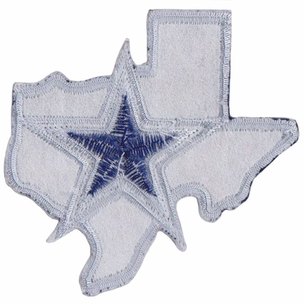 10 pcs Dallas Cowboys Texas Map Logo Size 3.0 in x 2.8 in Sew Iron On Patches