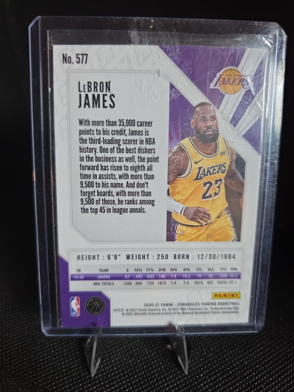 2020-21 Panini Chronicles Phoenix Pink LeBron James #577