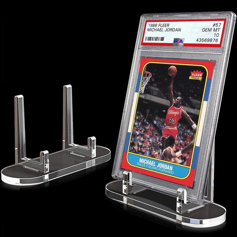 20× Acrylic Trading Card Display Stand Clear Card Stands Sports Card Display USA