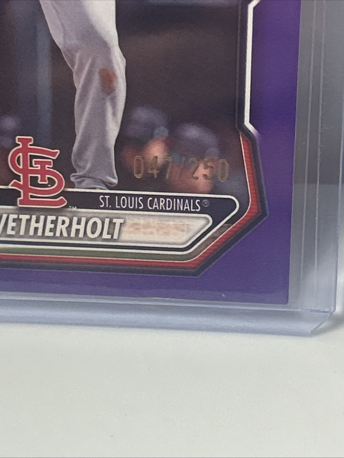 2026 Bowman JJ Wetherholt #BP-115 Purple /250 Cardinals