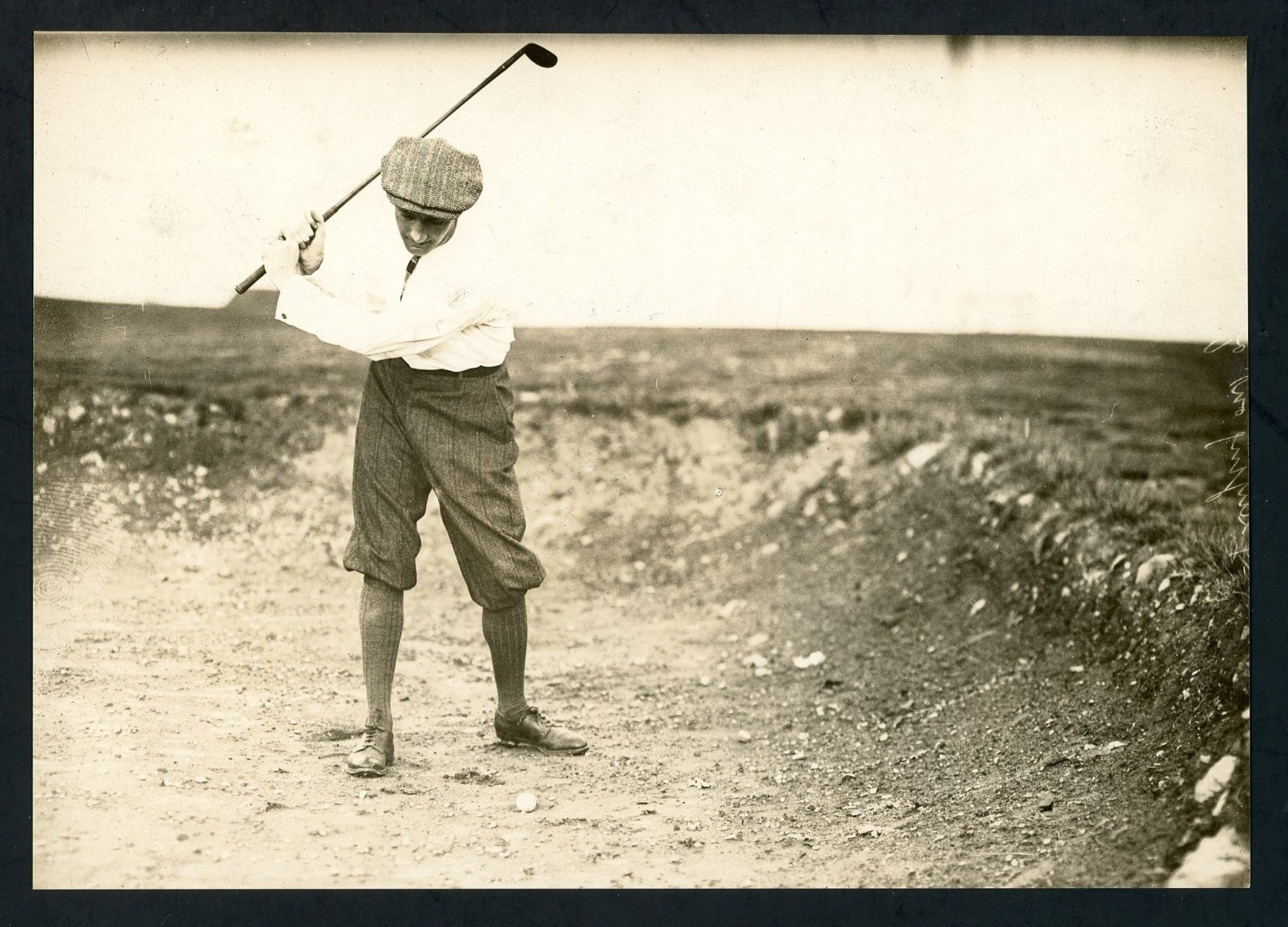 1915 Jerry Travers US Open Golf Champion Brown Bros Type 2 Photo Published BOOK