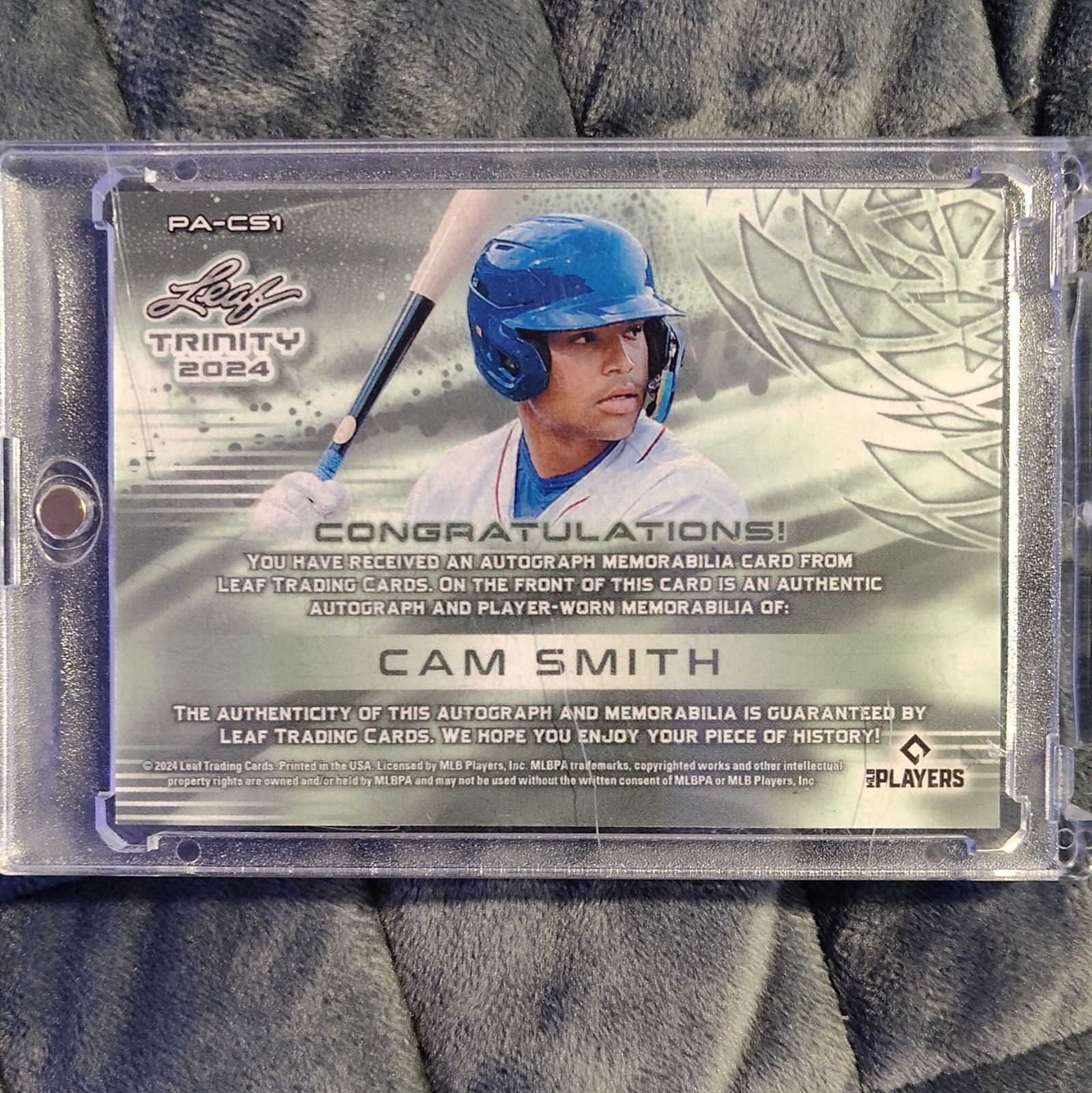 Leaf 2024 Trinity Cam Smith Patch Autographs #PA-CS1 Red 1/15 Auto Patch RC