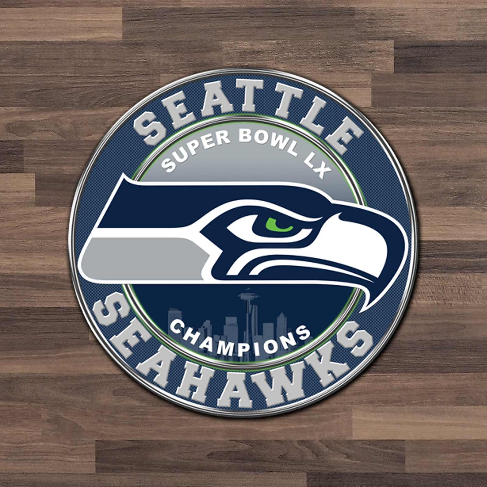 Seahawks Football Decal Super Bowl 2026 Sticker for 12th Man Seattle Fans