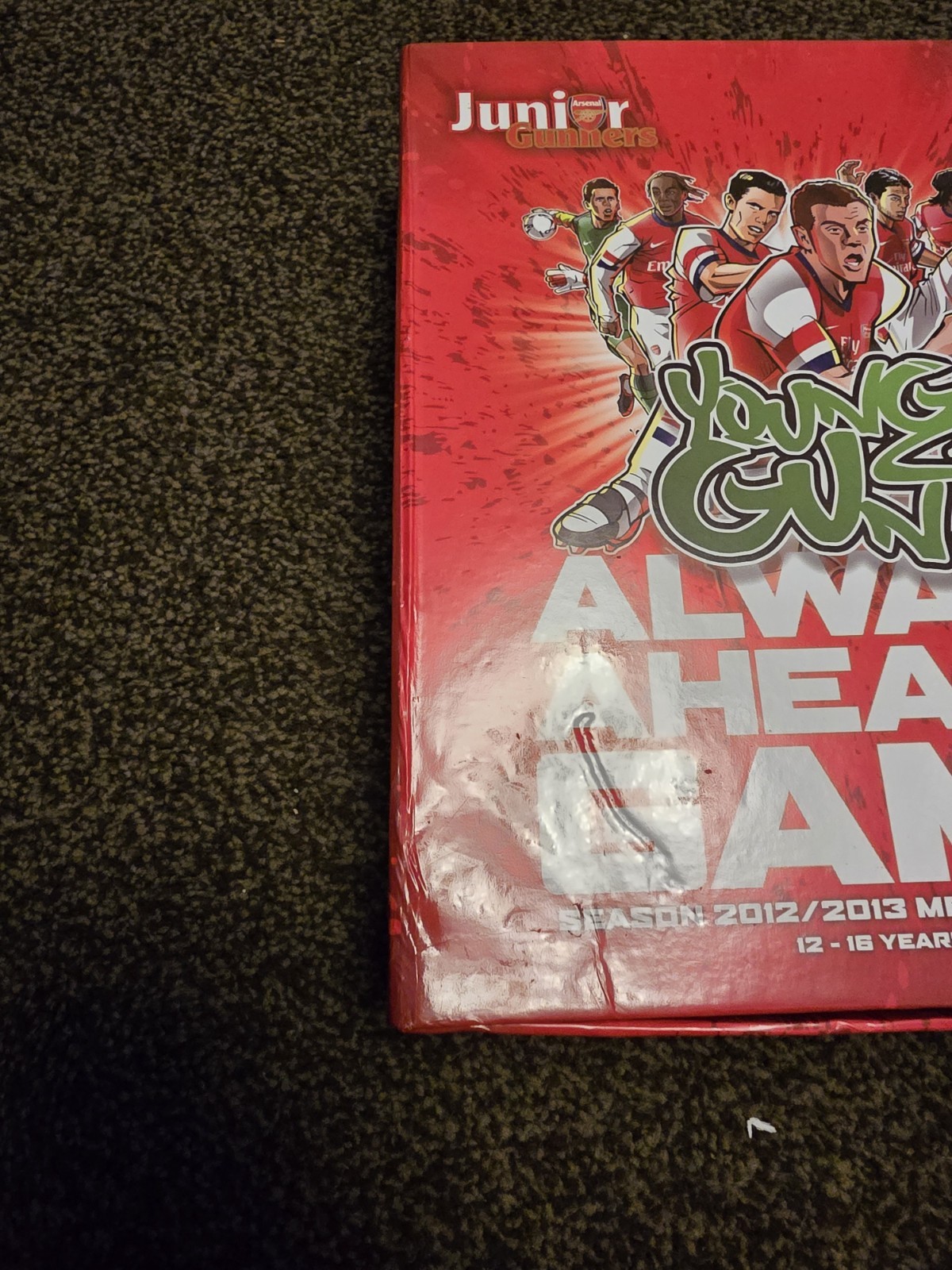 Junior Gunners Arsenal 2012/2013 Season Membership Pack ( 12 – 16 Years Old )