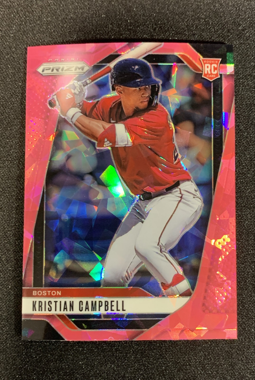 2025 Panini Prizm – Kristian Campbell, Kristian Campbell #1 Pink Ice Prizm (RC)