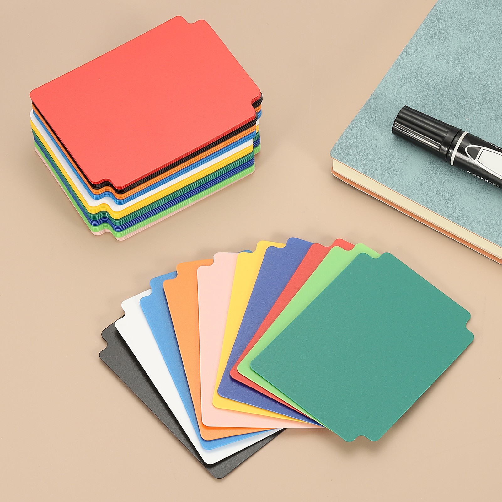 50 Pcs Index Card Dividers Football Trading Card Storage Dividers, 10 Colors