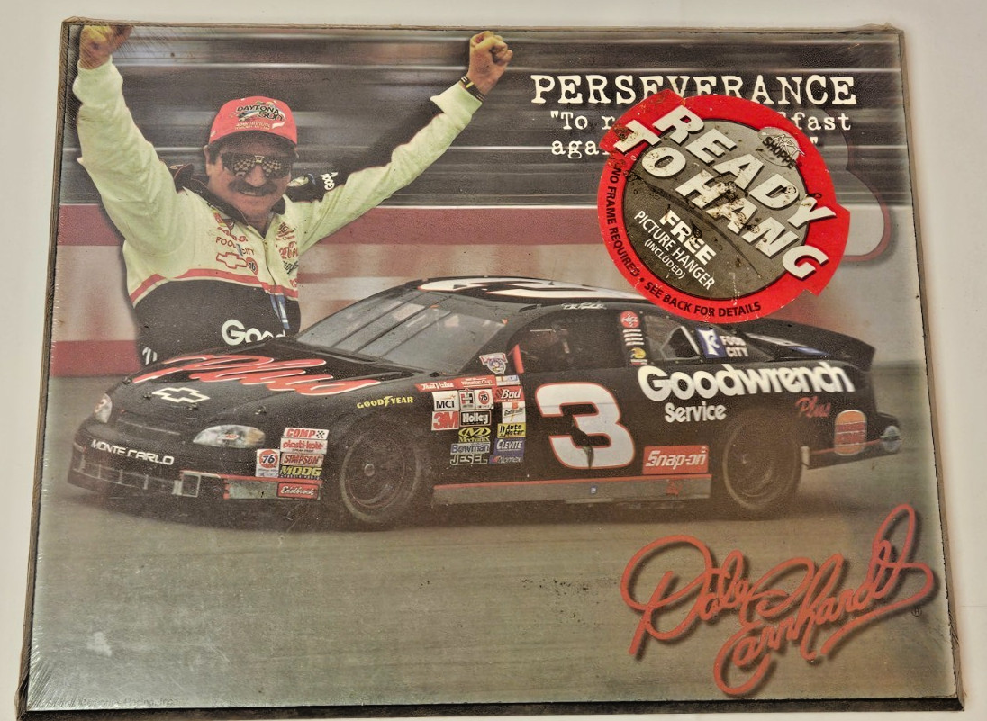 Dale Earnhart #3 PERSEVERANCE Laminated Photo Ready To Hang 8″x10″ NASCAR Sealed