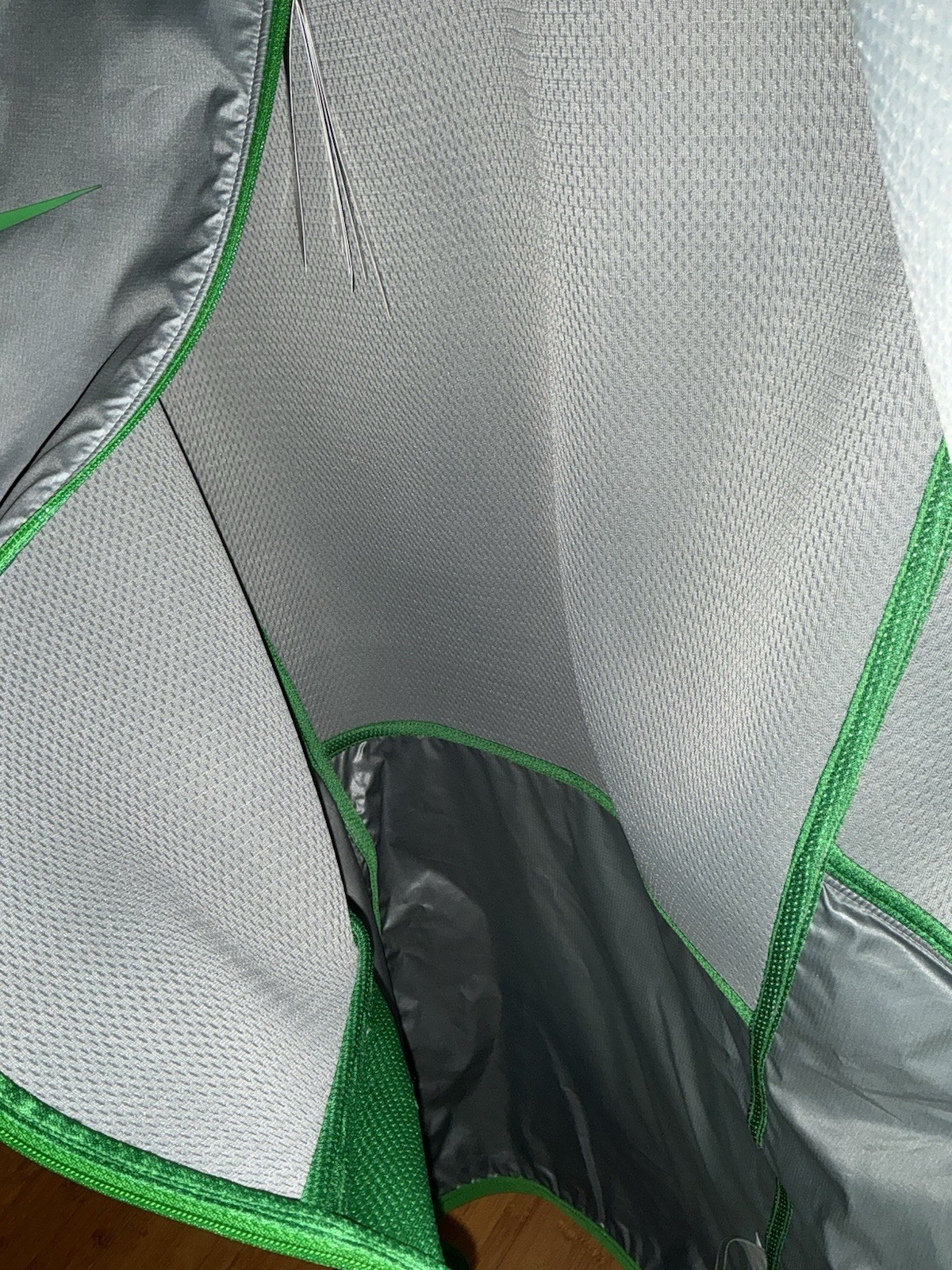 Oregon Ducks Water Repellent Vest Jacket Nike Steel Gray Green NCAA Men’s Large