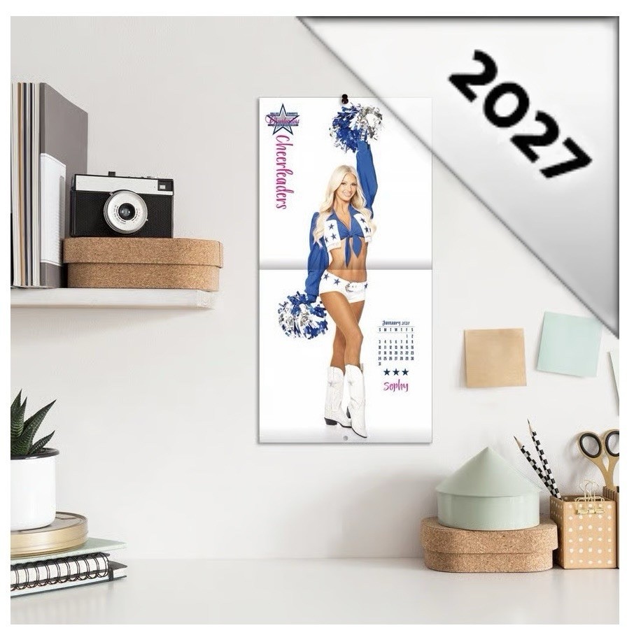 NFL Dallas Cowboys Cheerleaders 2027 Mini Wall Calendar